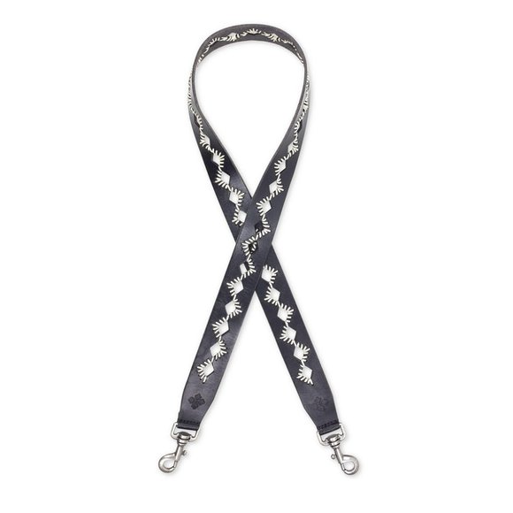 Patricia Nash Handbags - Black Laced Cutout Bella Vista Leather Bag Strap